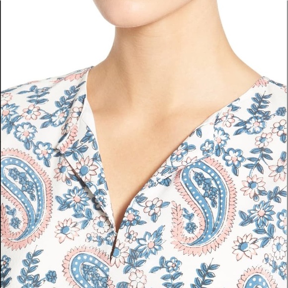 Madewell Paisley Silk Tunic Dress - Picture 4 of 10